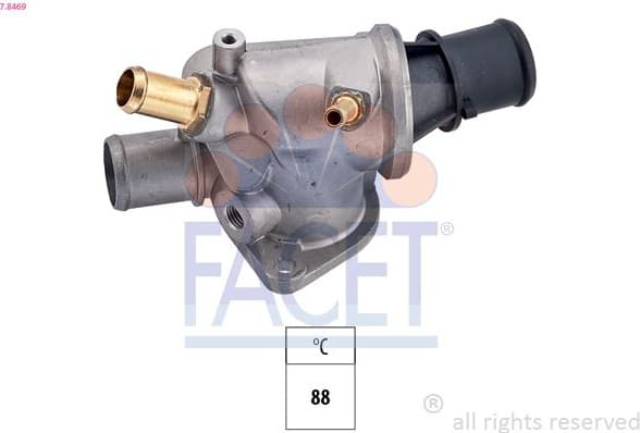 Thermostat, coolant Made in Italy - OE Equivalent 7.8469