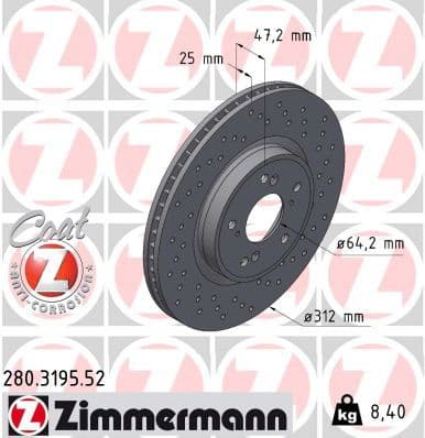 Brake Disc SPORT BRAKE DISC Z 280.3195.52