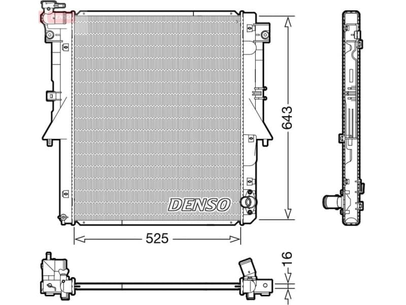 Radiator, engine cooling DRM45054