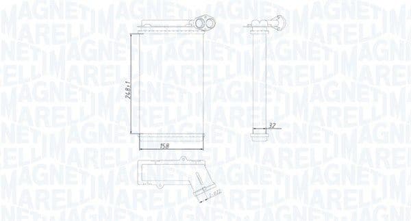 Heat Exchanger, interior heating 350218422000