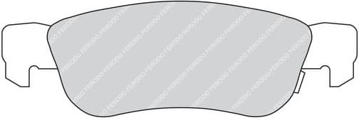 Brake pads rear HANZE HBP679