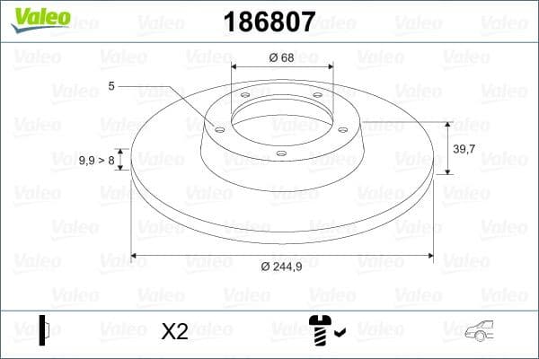 Brake Disc 186807