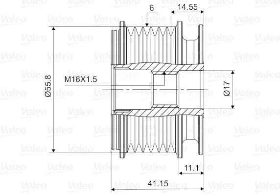 Freewheel clutch alternator 588001 - image 2