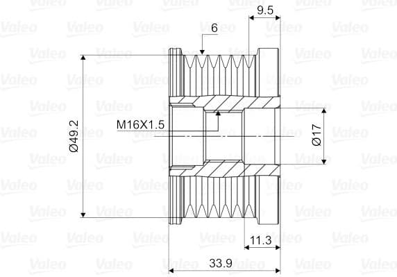 Alternator Freewheel Clutch VALEO NEW SPARE PART 588056 - image 4