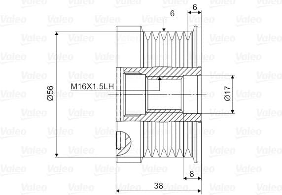 Freewheel clutch alternator 588022 - image 2