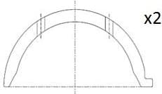 Spacer, crankshaft BT3014-STD