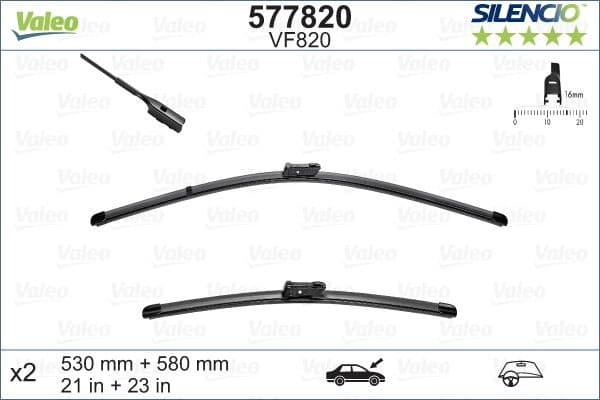 Wiper Blade SILENCIO FLAT BLADE SET 577820 - image 4