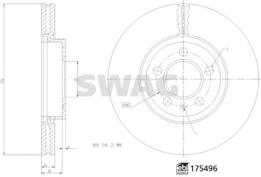 Brake Disc 33 10 6928 - image 3