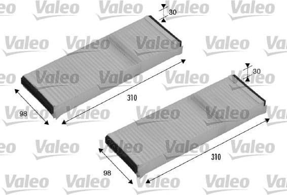 Filter, cabin air VALEO ESSENTIAL 715500 - image 2