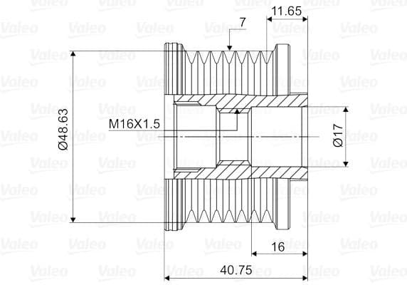 Freewheel clutch alternator 588027 - image 2