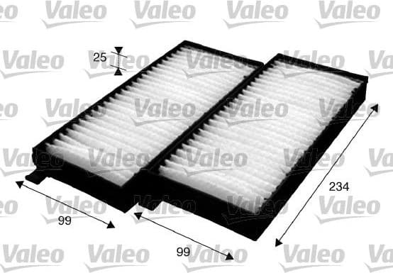 Filter, cabin air VALEO ESSENTIAL 715624 - image 2