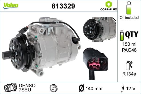 Compressor, air conditioning VALEO CORE-FLEX 813329 - image 5