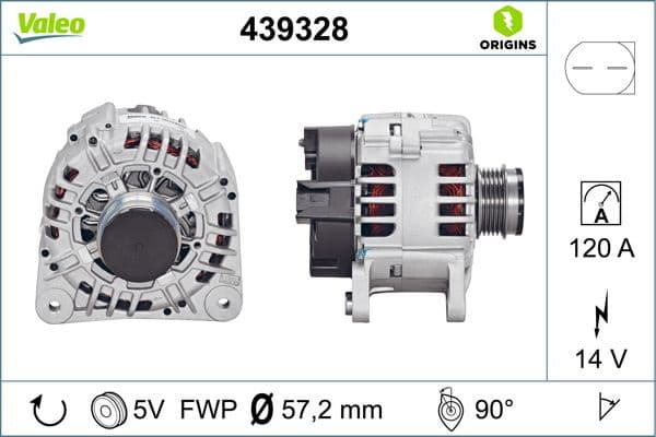 Alternator VALEO ORIGINS NEW OE TECHNOLOGY 439328 - image 6