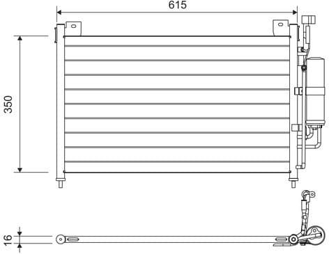 Condenser, air conditioning 814038 - image 2