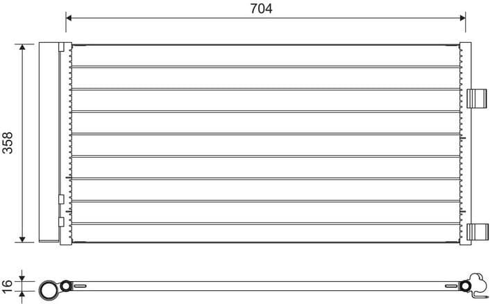 Condenser, air conditioning 814378