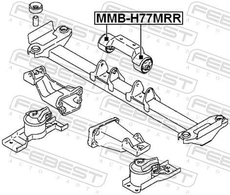 Mounting, engine MMB-H77MRR - image 2