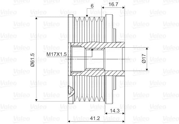 Freewheel clutch alternator 588009 - image 2