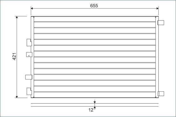Condenser, air conditioning 818002 - image 2