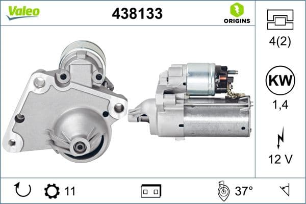 Starter VALEO ORIGINS NEW OE TECHNOLOGY 438133 - image 5