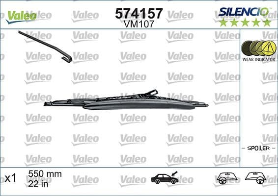 Wiper Blade SILENCIO CONVENTIONAL SINGLE 574157 - image 10