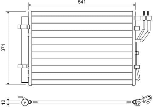Condenser, air conditioning 822582 - image 2