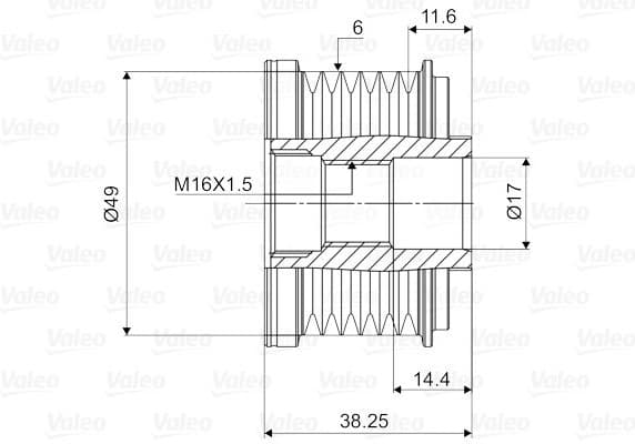Alternator Freewheel Clutch VALEO NEW SPARE PART 588055 - image 4