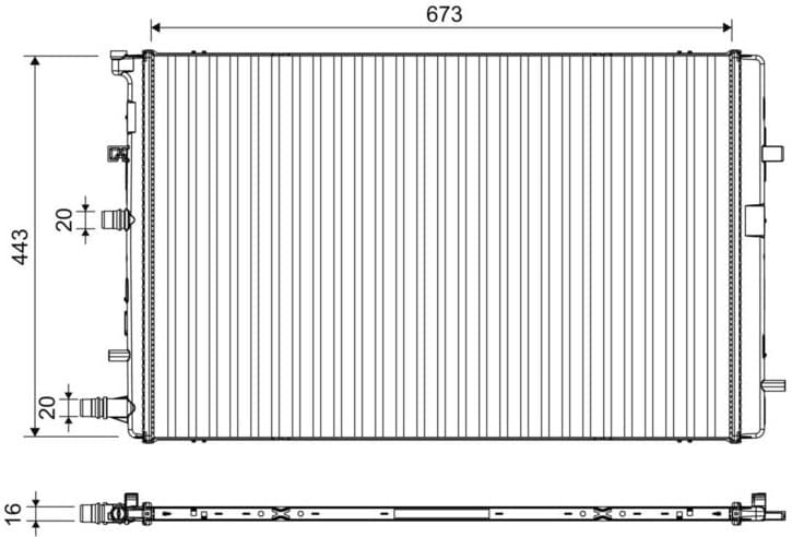 Radiator, engine cooling 701395 - image 2