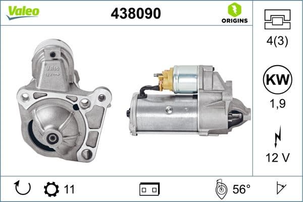 Starter VALEO ORIGINS NEW OE TECHNOLOGY 438090 - image 5