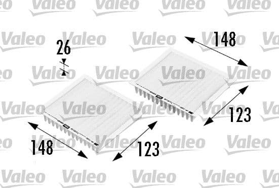 Filter, cabin air VALEO ESSENTIAL 698469 - image 2