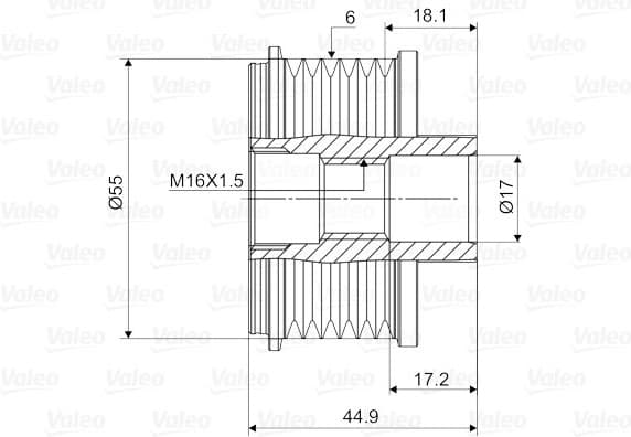 Alternator Freewheel Clutch VALEO NEW SPARE PART 588061 - image 4