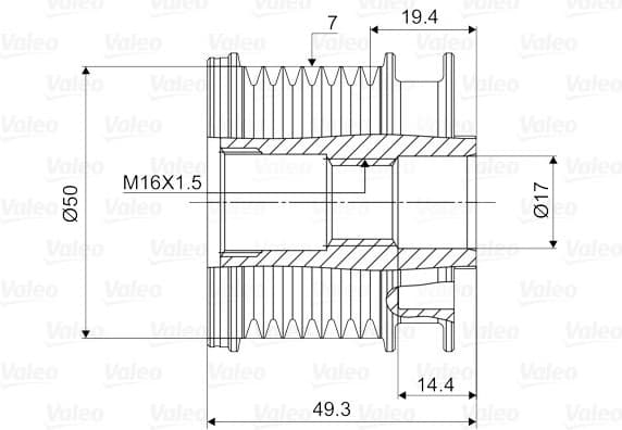Alternator Freewheel Clutch VALEO NEW SPARE PART 588049 - image 3