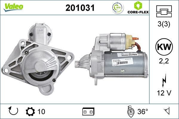 Starter VALEO CORE-FLEX 201031 - image 4