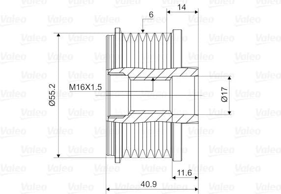 Alternator Freewheel Clutch VALEO NEW SPARE PART 588005 - image 4