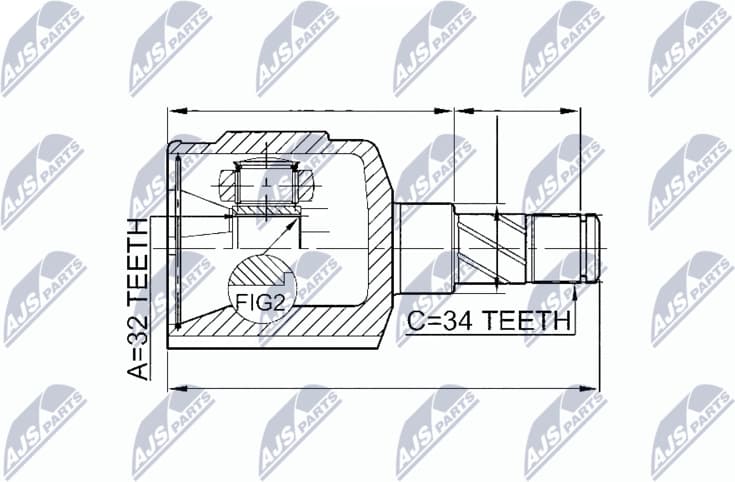Joint Kit, drive shaft NPW-DW-014