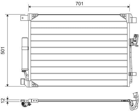 Condenser, air conditioning 822605 - image 2