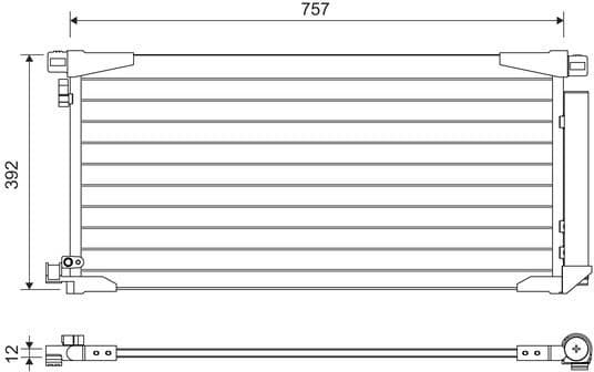 Condenser, air conditioning 822607 - image 2