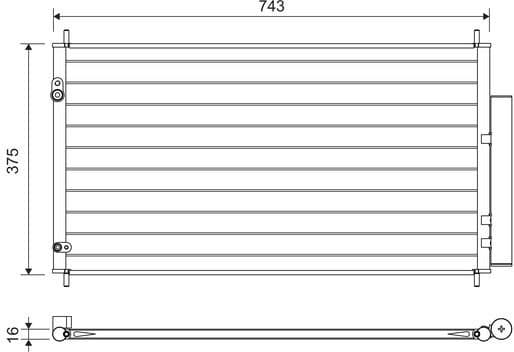 Condenser, air conditioning 822606 - image 2