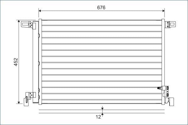 Condenser, air conditioning 822609 - image 2
