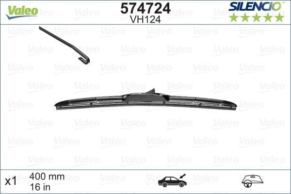 Wiper Blade SILENCIO HYBRID SINGLE 574724 - image 4