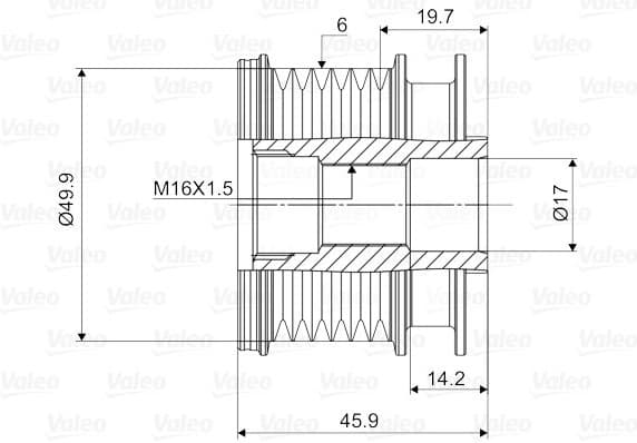 Alternator Freewheel Clutch VALEO NEW SPARE PART 588031 - image 4
