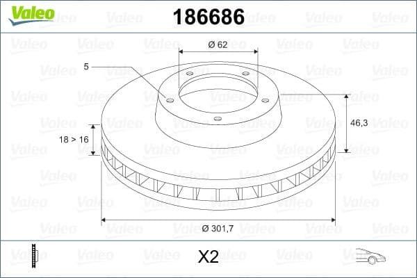 Brake Disc 186686 - image 5