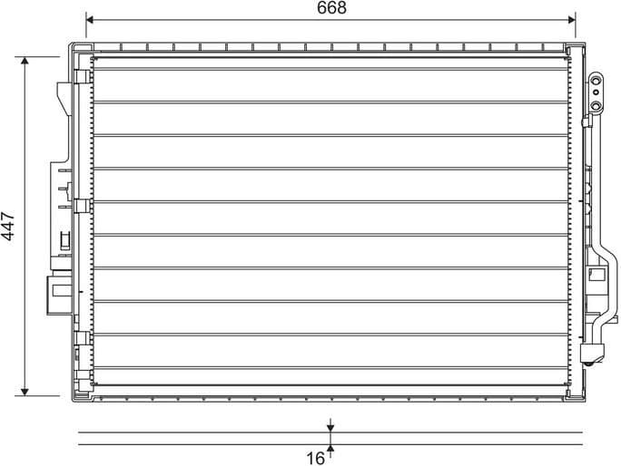 Condenser, air conditioning 822643 - image 2