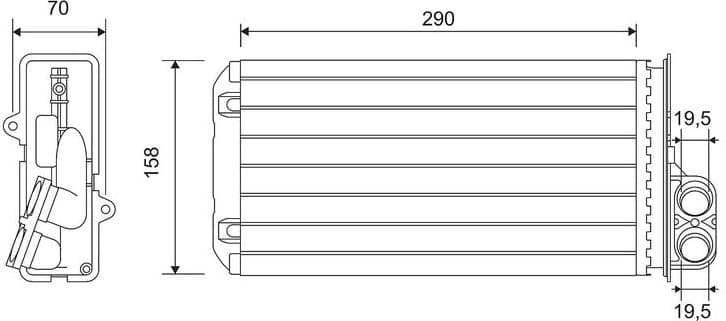 Heat Exchanger, interior heating 812212 - image 2