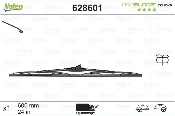 Wiper Blade OPTIBLADE TRUCKS 628601 - image 6