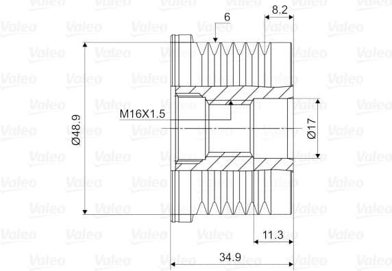 Alternator Freewheel Clutch VALEO NEW SPARE PART 588067 - image 4