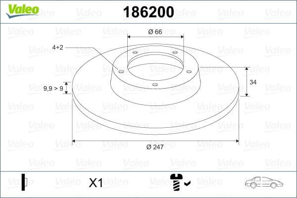 Brake Disc 186200 - image 3