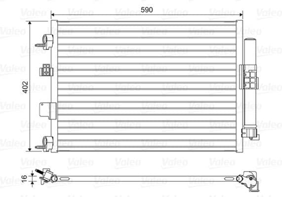 Condenser, air conditioning 814161 - image 2
