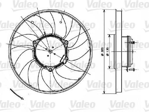 Fan, engine cooling 696083 - image 2