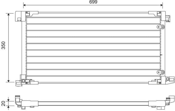 Condenser, air conditioning 822669 - image 2