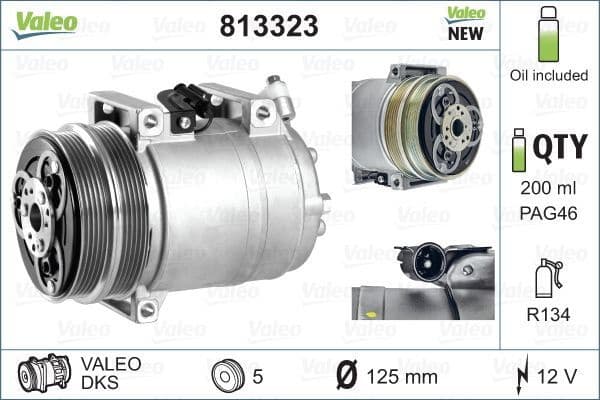 Compressor, air conditioning VALEO ORIGINS NEW OE TECHNOLOGY 813323 - image 4